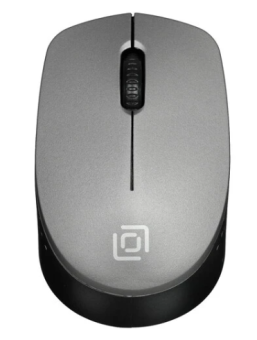 Мышь беспроводная Оклик 486MW черный/серый