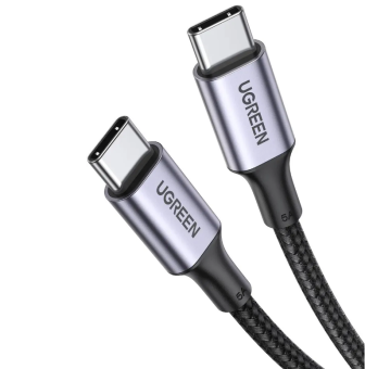 Кабель USB-C < - > USB-C, 0.5м, UGREEN US316 черный