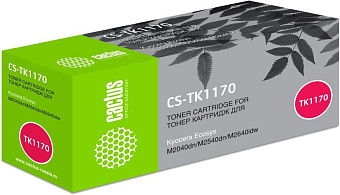 Картридж лазерный Cactus CS-TK1170 для Kyocera, 7200 стр. черный