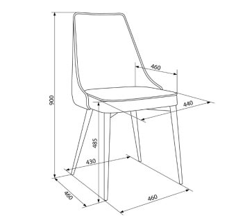 Кресло Бюрократ CH-K4_2 комплект 2шт коричневый Holland 74 металл черный на ножках