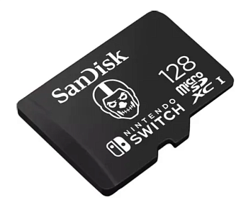 Карта памяти microSD 128Gb Sandisk Nintendo Switch microSDXC Class 10, 100 МБ/с, без адаптера