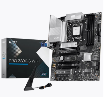 Материнская плата Socket-1851 MSI PRO Z890-S WIFI (Z890) 4*DDR5 Thunderbolt DP HDMI USB-C ATX
