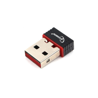 Сетевая карта USB2.0 Gembird WNP-UA-007 802.11b/g/n, 2.4Ггц, 150Мбит, 20 дБм, черный
