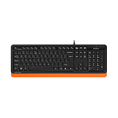 Клавиатура проводная A4Tech Fstyler FK10 черный-оранжевый