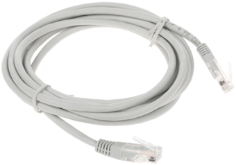Кабель патч-корд .Patch cord кат.5e, медный  3.0м, серый