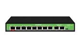 Коммутатор 10 port Digma DSP208F-2F-T120 V1 100 Мбит/сек 8*PoE