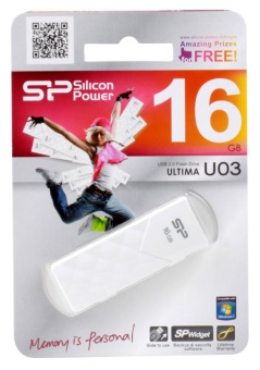 Флешка .16Gb Silicon Power ULTIMA U03 USB белый