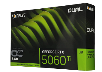 Видеокарта 8Gb PALIT RTX5060Ti DUAL OC (RTX5060Ti) GDDR7 128bit HDMI DP