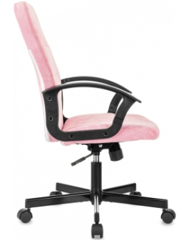 Кресло Бюрократ Triest Fabric (ткань, мех. качания, крест. металл, до 120 кг) розовый