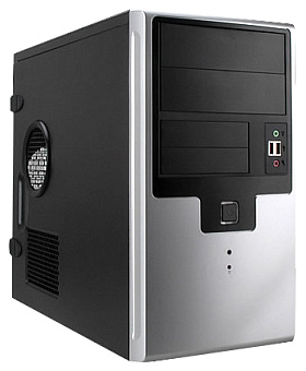 Корпус INWIN EMR009 450W mATX чёрно-серебристый