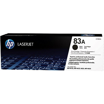 Картридж лазерный HP 83А (CF283A) для HP Pro M125/127/201/MFP M225, 1500 стр. черный