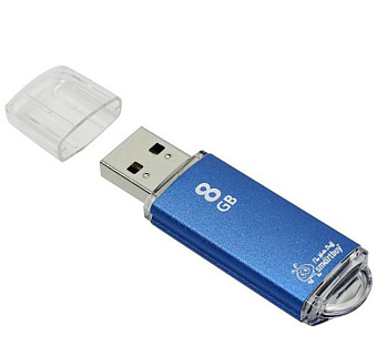 Флешка 8Gb SmartBuy V-Cut USB Blue