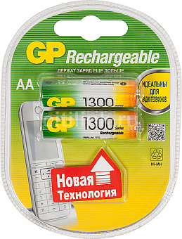 Аккумулятор AA, 1.2V, 1300mAh, 2шт GP 130AAHC