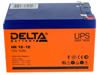 Аккумулятор для ИБП 12V, 12.0Ah, Delta HR 12-12