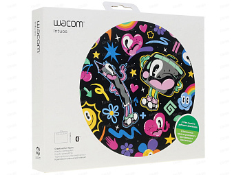 Графический планшет .7" Wacom Intuos S Bluetooth, черный