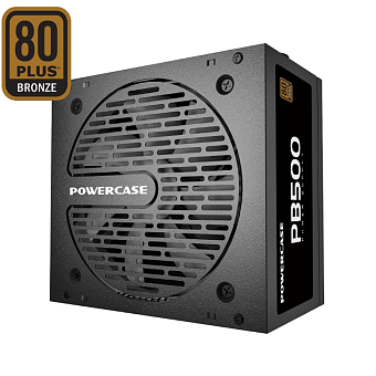 Блок питания 500W Powercase PW500 120mm, APFC, 80 Plus