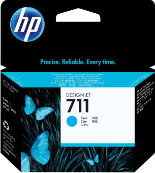 Картридж струйный HP 711 (CZ130AE) для HP DesignJet T120/T520, голубой