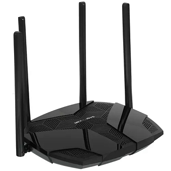 Wi-Fi роутер Mercusys MR80X AX3000, 5 ГГц, 1000 Мбит/с, черный