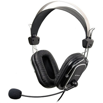 Наушники проводные A4Tech HS-50 (микрофон, 20 - 20 000 Гц, 97 дБ, 1.8м) черный
