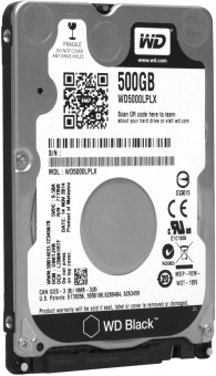 Жесткий диск_2.5" SATA 500Gb WD Black 7200rpm 64Mb SATA-3