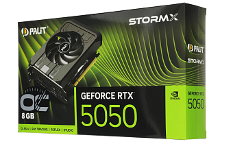 Видеокарта .8Gb PALIT RTX5050 STORMX OC (RTX5050) GDDR6 128-bit HDMI DP