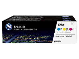 Картриджи (комплект) HP 128A (CE320A/CE321A/CE322A/CE323A) для HP CM1415/CP1525, голубой, пурпурный, желтый