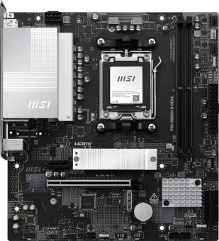 Материнская плата Socket AM5 MSI PRO B850M-P (B850) 4*DDR5 HDMI DP mATX