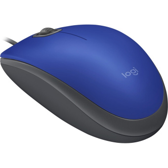 Мышь проводная Logitech M110 Silent USB Blue