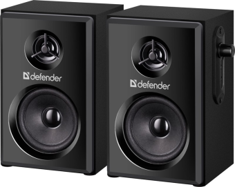 Акустическая система Defender SPK-270 (2х5W, деревянный корпус. питание от USB) черный