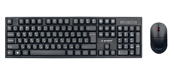 Комплект беспроводной (клавиатура+мышь) Gembird KBS-6000 Wireless Black