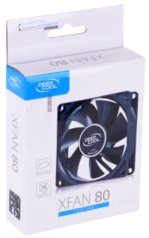 Вентилятор для корпуса .80mm DeepCool XFAN 80 (Molex, 1800 об/мин, 20.3 дБ)