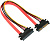 Кабель-удлинитель SATA (m) --> SATA (f) 7+15pin 30см, Cablexpert CC-SATAMF-715-30CM