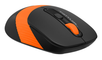 Мышь беспроводная A4Tech Fstyler FG10S 2000dpi бесшумная черный/оранжевый