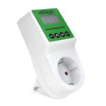 Реле напряжения Energenie EHB8-2, 15A, c дисплеем, белое