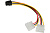 Кабель-удлинитель 6pin PCI-E (m) --> 2*Molex (m) 15см, Cablexpert CC-PSU-63-15CM