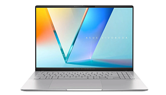 Ноутбук ASUS VivoBook S16 M5606KA-RI035 Ryzen AI 7 350/24G/1Tb SSD/Radeon HD/16" 3k OLED/DOS/Silver