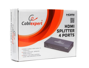 Разветвитель видеосигнала .4 port HDMI (1in --> 4out, 1920х1200, 1080p) Cablexpert DSP-4PH4-02