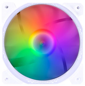 Вентилятор для корпуса 140mm 1STPLAYER F1-PLUS 3-Pin, 1000 об/мин, FRGB, White