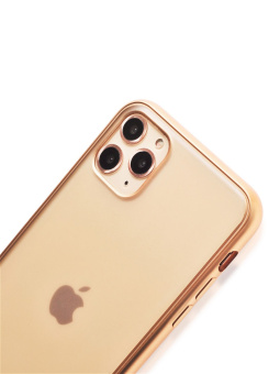 Чехол для смартфона Apple iPhone 11 Pro 5.8" - Gurdini Matt Silicone overlay, золотой