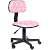Кресло Бюрократ CH-201NX (ткань, без мех. качания, крест. пластик, до 100 кг) Розовый сердца