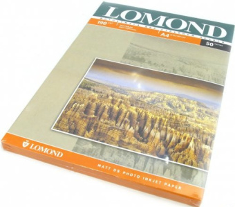 Бумага Lomond [A4] матовая 2х сторонняя, 190гр/м2, 50л