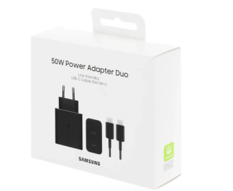 Сетевое зарядное устройство Samsung EP-T5020X 50W USB-C Black (с кабелем)