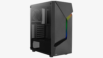 Корпус Aerocool Scape-G-BK-v1 2*USB3.0, mATX, черный