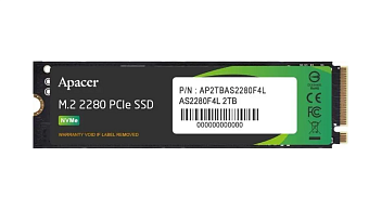 Накопитель SSD M.2 2Tb Apacer AS2280F4 (PCI-E 5.0 x4, 10500/8700 Мбайт/сек)