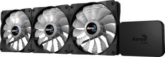 Комплект вентиляторов Aerocool P7-F12 PRO (3*120мм, подстветка, 120x120x25мм, 14дБ, 1200об/мин)