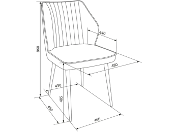 Кресло Бюрократ CH-K5 т.серый Holland 18 металл черный на ножках