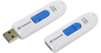 Флешка 128Gb Transcend JetFlash 790 USB3.0 белый
