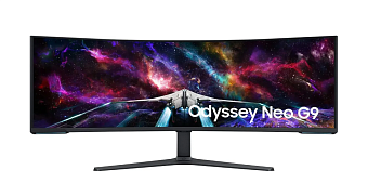 Монитор 57" Samsung Odyssey Neo G9 (VA 7680x2160 1ms 240Hz HDMI DP) черный
