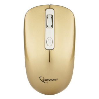 Мышь беспроводная Gembird MUSW-400-G Wireless soft touch розовый/золотой