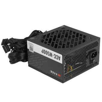 Блок питания .500W Accord ACC-W500P 80 PLUS WHITE 120mm, черный